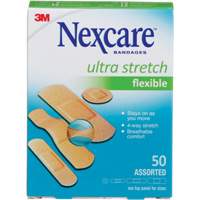 Pansements ultra-extensibles Nexcare, Assorti, Plastique, Non st&eacute;rile Equipment World