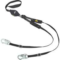 V-Series Utility Energy Absorbing Lanyard, 6', Snap Hook Center, Snap Hook Leg Ends, Nylon Equipment World