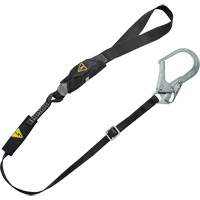 V-Series Utility Energy Absorbing Lanyard, 6', Rebar Hook Center, Snap Hook Leg Ends, Nylon Equipment World