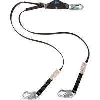 Anti-Corrosion Energy Absorbing Lanyard, 6', Snap Hook Center, Snap Hook Leg Ends, Polyester Equipment World