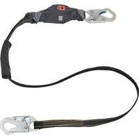 Anti-Corrosion Energy Absorbing Lanyard, 6', Rebar Hook Center, Snap Hook Leg Ends, Polyester Equipment World