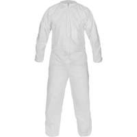CleanMax&reg; Clean Manufactured Non-Sterile Coverall, Medium, White, Microporous Equipment World