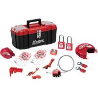 Basic Lockout Kit with Zenex Thermoplastic Locks, Electrical/Valve Kit, 19 Components Equipment World