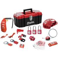 Standard Lockout Kit with Zenex Thermoplastic Locks, Electrical/Valve Kit, 27 Components Equipment World