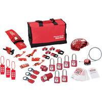 Premier Lockout Kit with Zenex Thermoplastic Locks, Electrical/Valve Kit, 34 Components Equipment World