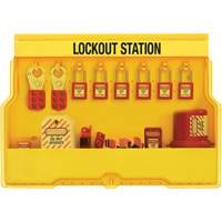 Premier Electrical Lockout Station, Thermoplastic Padlocks, 16 Padlock Capacity, Padlocks Included Equipment World