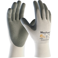 ATG MaxiFoam&reg; Premium Seamless Knit Gloves, Large, Nitrile Coating, 15 Gauge, Nylon Shell Equipment World