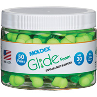 Glide&reg; Foam Earplugs, Bulk - Canister Equipment World