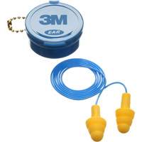 E-A-R Ultrafit Premolded Earplugs, Corded, Pair - Plastic Case, 25 dB NRR, One-Size Equipment World