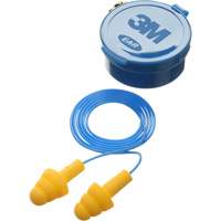 E-A-R Ultrafit Premolded Earplugs, Corded, Pair - Plastic Case, 25 dB NRR, One-Size Equipment World