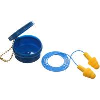 E-A-R Ultrafit Premolded Earplugs, Corded, Pair - Plastic Case, 25 dB NRR, One-Size Equipment World