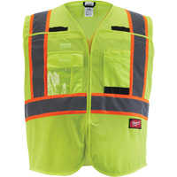 Flagman Safety Vest, High Visibility Lime-Yellow, Medium/Small Equipment World
