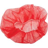Bouffant Caps, Polypropylene, 21", Red Equipment World