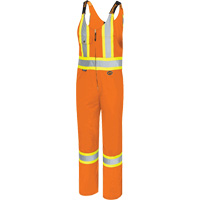 6617 Safety Overalls, Poly-Cotton, 36, High Visibility Orange Equipment World
