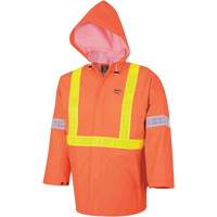 R85 Element FR FR 3-Piece Safety Rain Suit, PVC, Small, High-Visibility Orange Equipment World
