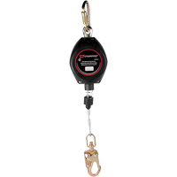 Dynamic Self-Retracting Lifeline, 20', Galvanized Steel, Swivel Equipment World
