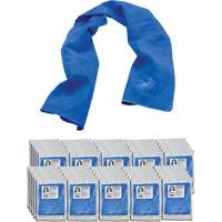 Serviette de refroidissement par &eacute;vaporation Chill-Its 6602, Bleu Equipment World