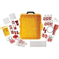 Electrical Lockout Station with Keyed Different Nylon Safety Lockout Padlocks, Plastic Padlocks, 60 Padlock Capacity, Padlocks Included Equipment World