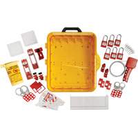 Electrical Lockout Station with Keyed Alike Nylon Safety Lockout Padlocks, Plastic Padlocks, 55 Padlock Capacity, Padlocks Included Equipment World