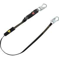 V-Series Welding Energy Absorbing Lanyard, 6', Snap Hook Center, Snap Hook Leg Ends, Kevlar&reg;/Metal/Nylon Equipment World
