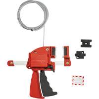 Red Clamping Cable Lockout, 8' Length Equipment World