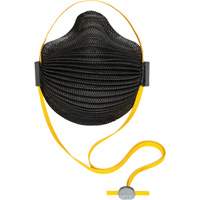 AirWave M Series Black Disposable Masks with SmartStrap&reg; & Full Foam Flange, N95, NIOSH Certified, Medium/Large Equipment World