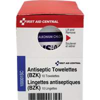 SmartCompliance<sup>®</sup> Refill Benzalkonium Chloride First Aid Treatment, Towelette, Antiseptic SHC029 | Equipment World