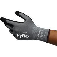 Gants anti-coupures HyFlex 11-571, Taille 5, Calibre 15, Rev&ecirc;tement Nitrile, Enveloppe en Nylon/PEHP/Spandex, ASTM ANSI niveau A4/EN 388 niveau D Equipment World