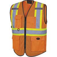 6960 Veste de s&eacute;curit&eacute; &agrave; maille en avant, Orange haute visibilit&eacute;, Moyen, Polyester Equipment World