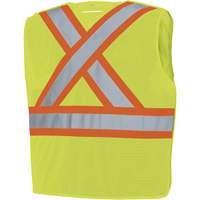 598P Veste de s&eacute;curit&eacute; &agrave; maille d&eacute;tachable, Jaune lime haute visibilit&eacute;, Moyen/Petit, Polyester Equipment World
