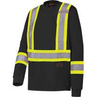 6983 Long-Sleeved Safety Shirt, Cotton, X-Small, Black Equipment World