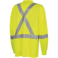 6905A Ultra-Cool Ultra-Breathable Long-Sleeved Safety Shirt, X-Small, High Visibility Lime-Yellow Equipment World