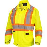 5999JW Women's Traffic Safety Jacket, Polyester, High Visibility Lime-Yellow, X-Small Equipment World
