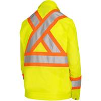 5999JW Women's Traffic Safety Jacket, Polyester, High Visibility Lime-Yellow, X-Small Equipment World