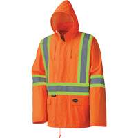 5598 Combinaison de pluie imperm&eacute;able et l&eacute;g&egrave;re, Polyester/PVC, Petit, Orange haute visibilit&eacute; Equipment World