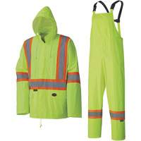 5599 Combinaison de pluie imperm&eacute;able et l&eacute;g&egrave;re, Polyester/PVC, T-petit, Jaune lime haute visibilit&eacute; Equipment World