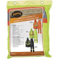 5599 Combinaison de pluie imperm&eacute;able et l&eacute;g&egrave;re, Polyester/PVC, T-petit, Jaune lime haute visibilit&eacute; Equipment World