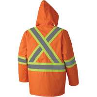 5608 Combinaison de pluie imperm&eacute;able 210D, Polyester/PVC, Petit, Orange haute visibilit&eacute; Equipment World