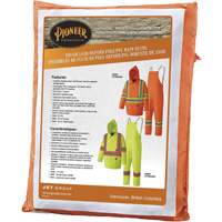 5608 Combinaison de pluie imperm&eacute;able 210D, Polyester/PVC, Petit, Orange haute visibilit&eacute; Equipment World