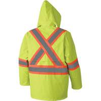 5609 Combinaison de pluie imperm&eacute;able 210D, Polyester/PVC, T-petit, Jaune lime haute visibilit&eacute; Equipment World