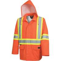 5626 The Rock 300D Waterproof Safety Jacket, Polyester, High Visibility Orange, Small Equipment World