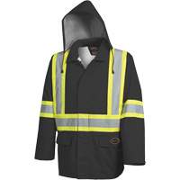5628BK The Rock 300D Waterproof Safety Jacket, Polyester, Black, Small Equipment World