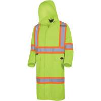 5631 Manteau long imperm&eacute;able The Rock 300D, Polyester, Petit, Jaune lime haute visibilit&eacute; Equipment World