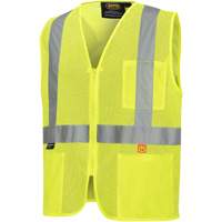 6944 Veste de s&eacute;curit&eacute; ignifuge, Jaune lime haute visibilit&eacute;, Petit, Polyester Equipment World