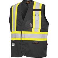 7729 FR-Tech&reg; Flame-Resistant Arc Safety Vest, Small, Black, 10 cal/cm² Equipment World
