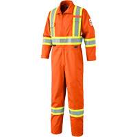 7702T Combinaison FR-Tech contre les arcs, Taille 40 (grand taille), Orange haute visibilit&eacute;, 10 cal/cm² Equipment World