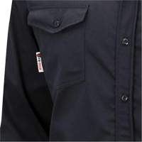 7742 FR-Tech&reg; Flame-Resistant Safety Shirt, Small, Navy Blue Equipment World
