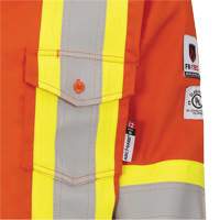 7743 FR-Tech&reg; Flame-Resistant Safety Shirt, Small, High Visibility Orange Equipment World