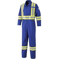 7706 FR-Tech&reg; Flame-Resistant Coverall with Leg Zippers, Size 36, Royal Blue, 9.7 cal/cm² Equipment World
