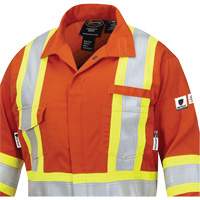7702W FR-Tech&reg; Women's FR/Arc-Rated Coveralls, Size X-Small, High Visibility Orange, 10 cal/cm² Equipment World